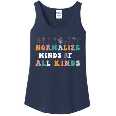 normalize minds of all kinds autism Awareness Ladies Essential Tank