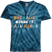 normalize minds of all kinds autism Awareness Kids Tie-Dye T-Shirt