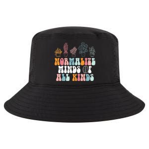 Normalize Minds Of All Kinds Groovy Retro Autism Awareness Cool Comfort Performance Bucket Hat