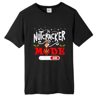 Nutcracker Mode On Dance Ballet Love Christmas Pajamas Tall Fusion ChromaSoft Performance T-Shirt