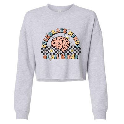 Normalize Minds Of All Kinds Autism Awereness Cropped Pullover Crew