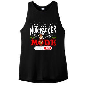 Nutcracker Mode On Dance Ballet Love Christmas Pajamas Gifts Ladies PosiCharge Tri-Blend Wicking Tank