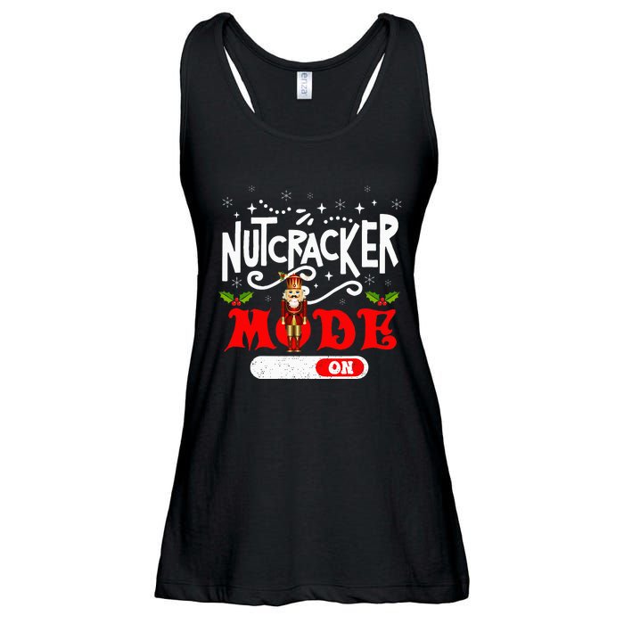 Nutcracker Mode On Dance Ballet Love Christmas Pajamas Gifts Ladies Essential Flowy Tank