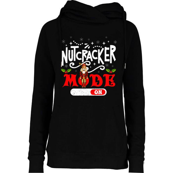 Nutcracker Mode On Dance Ballet Love Christmas Pajamas Gifts Womens Funnel Neck Pullover Hood