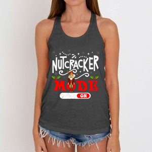 Nutcracker Mode On Dance Ballet Love Christmas Pajamas Gifts Women's Knotted Racerback Tank