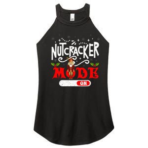 Nutcracker Mode On Dance Ballet Love Christmas Pajamas Gifts Women's Perfect Tri Rocker Tank