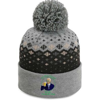 No Malarkey On St Patricks Day Joe Biden Beer Gift The Baniff Cuffed Pom Beanie