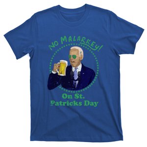 No Malarkey On St Patricks Day Joe Biden Beer Gift T-Shirt