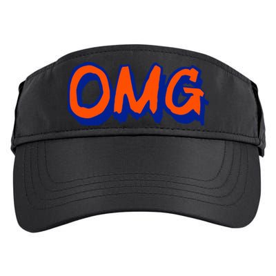 NY Omg New York Baseball Adult Drive Performance Visor