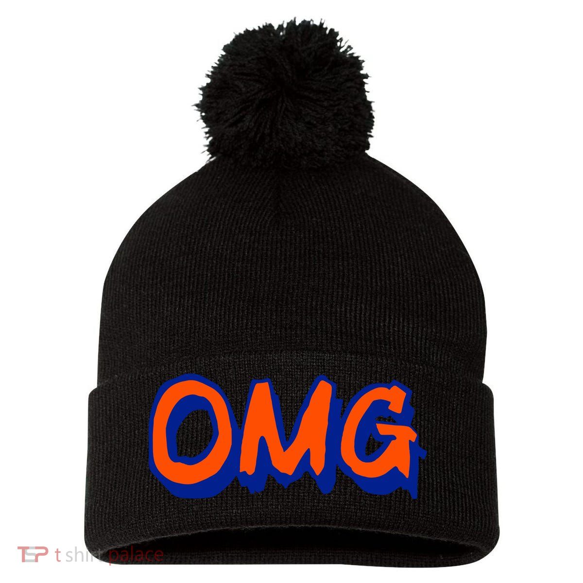 Ny Mets Omg Pom Pom 12in Knit Beanie