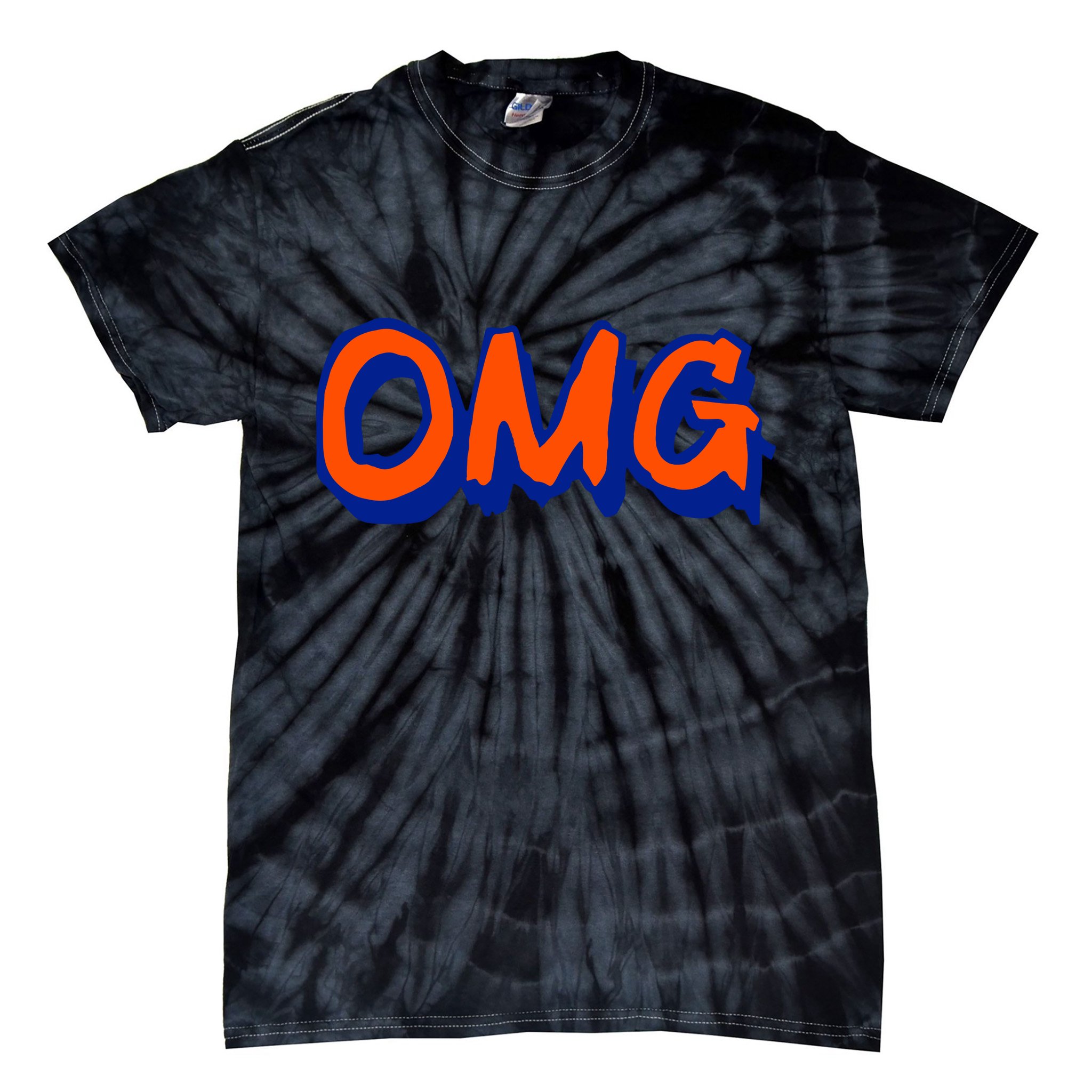 NY Omg New York Baseball Tie-Dye T-Shirt