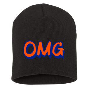 Ny Mets Omg Short Acrylic Beanie