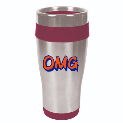NY Omg New York Baseball 16oz Travel Tumbler