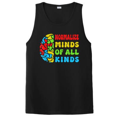 Normalize Minds Of All Kinds Autism Awereness Neurodiversity PosiCharge Competitor Tank