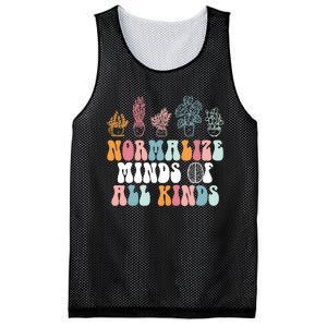 Normalize Minds Of All Kinds Groovy Retro Autism Awareness Mesh Reversible Basketball Jersey Tank