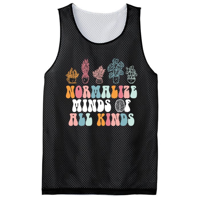 Normalize Minds Of All Kinds Groovy Retro Autism Awareness Mesh Reversible Basketball Jersey Tank