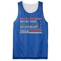 Not My President Not My Voice Not My Values Not My Beliefs Mesh Reversible Basketball Jersey Tank