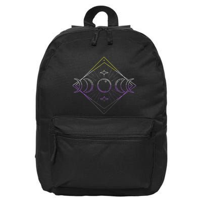 N.O.N.B.I.N..A.R.Y Moon Phase N.O.N.B..I.N.A.R.Y Pride Lgbt 16 in Basic Backpack