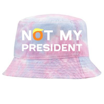 Not My President Anti Trump 2024 Tie-Dyed Bucket Hat