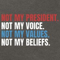 Not My President Not My Coice Not My Values Not My Beliefs Cotton Canvas Backpack