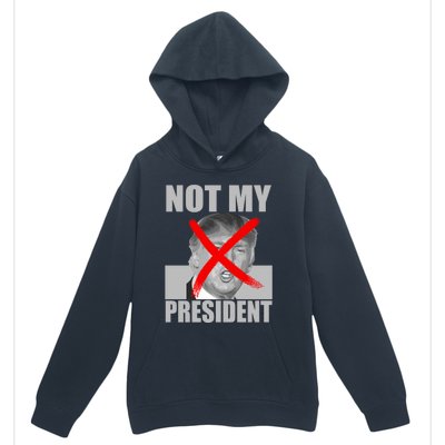 Not My President Red X Spray Paint Antitrump Urban Pullover Hoodie