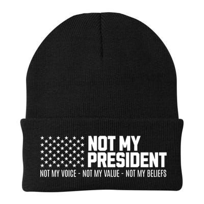 Not My President Not Voice Not My Values Not My Belliefs Beanie