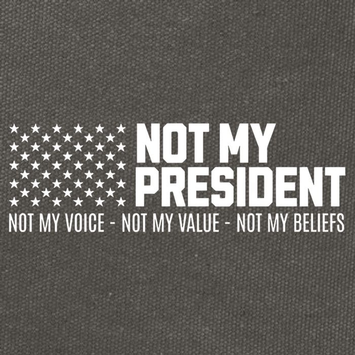Not My President Not Voice Not My Values Not My Belliefs Cotton Canvas Backpack