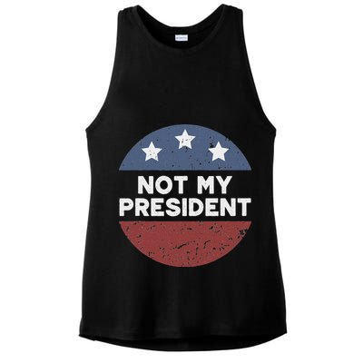 Not My President Ladies PosiCharge Tri-Blend Wicking Tank