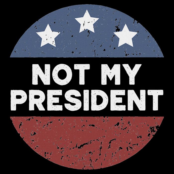 Not My President Drawstring Bag