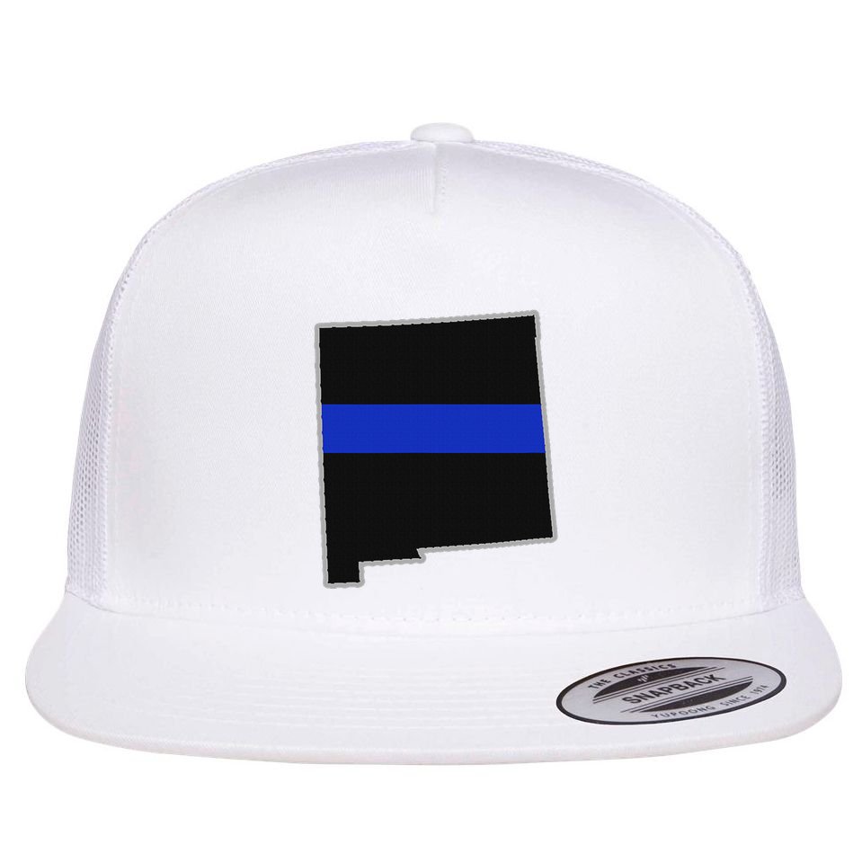 New Mexico Police T New Mexico Law Enforcement Flat Bill Trucker Hat