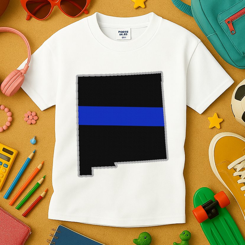 New Mexico Police T New Mexico Law Enforcement Kids T-Shirt