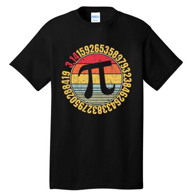 Nerdy Math Pi Symbol Mathlete Tall T-Shirt