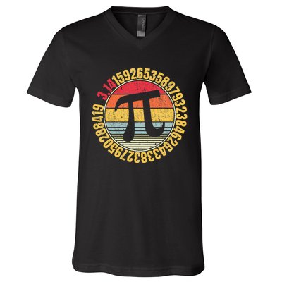 Nerdy Math Pi Symbol Mathlete V-Neck T-Shirt