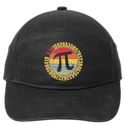 Nerdy Math Pi Symbol Mathlete 7-Panel Snapback Hat