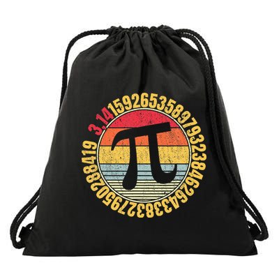 Nerdy Math Pi Symbol Mathlete Drawstring Bag