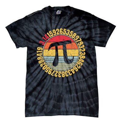 Nerdy Math Pi Symbol Mathlete Tie-Dye T-Shirt