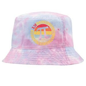 Nerdy Math Pi Symbol Mathlete Tie-Dyed Bucket Hat