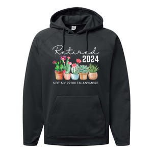 Not My Problem Anymore Performance Fleece Hoodie