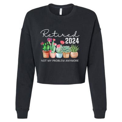 Not My Problem Anymore Cropped Pullover Crew