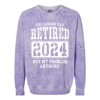 Not My Problem Anymore Colorblast Crewneck Sweatshirt