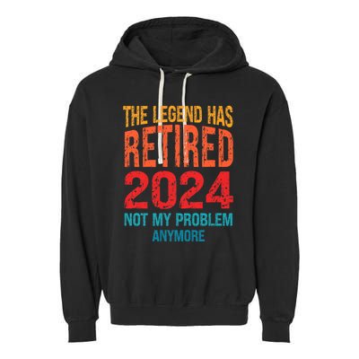 Not My Problem Anymore Garment-Dyed Fleece Hoodie