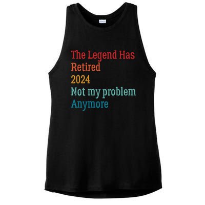 Not My Problem Anymore Ladies PosiCharge Tri-Blend Wicking Tank