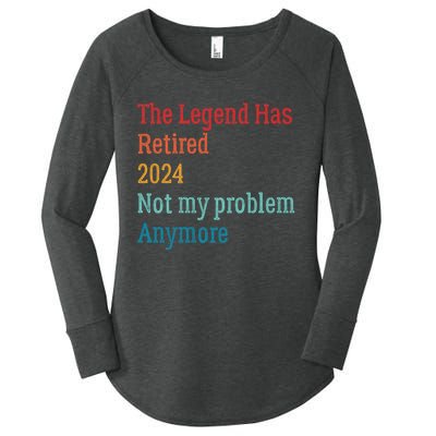 Not My Problem Anymore Women's Perfect Tri Tunic Long Sleeve Shirt