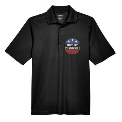 Not My President Men's Origin Performance Pique Polo