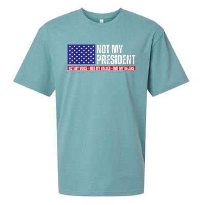 Not My President Not My Voice Not My Values Not My Beliefs Sueded Cloud Jersey T-Shirt