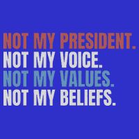 Not My President Not My Voice Not My Values Not My Beliefs Poster