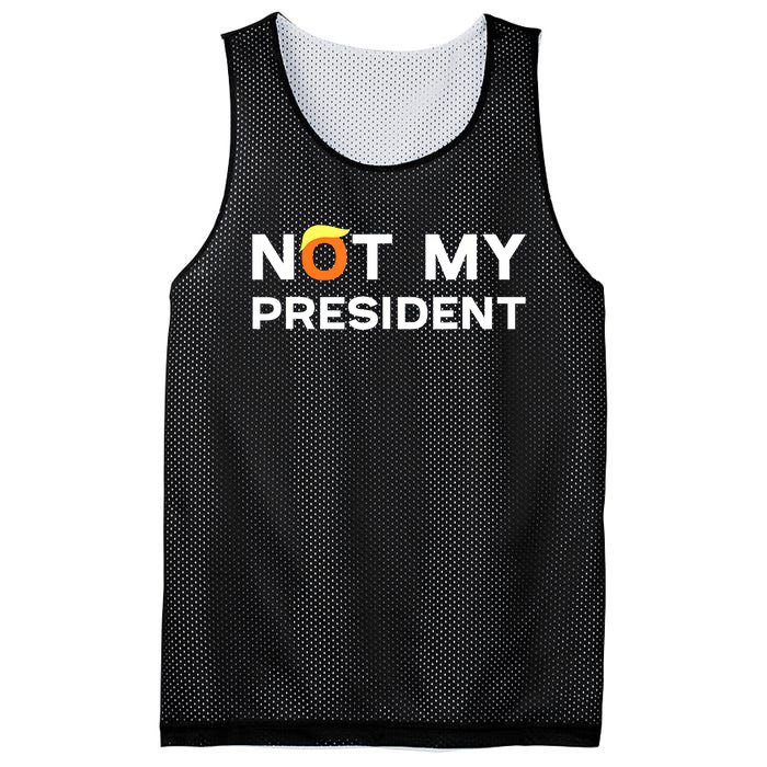 Not My President Anti Trump 2024 Mesh Reversible Basketball Jersey Tank