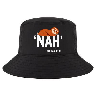 Nah My Pancreas Cute Sloth Type 1 T1D Diabetes Funny Gift Cool Comfort Performance Bucket Hat
