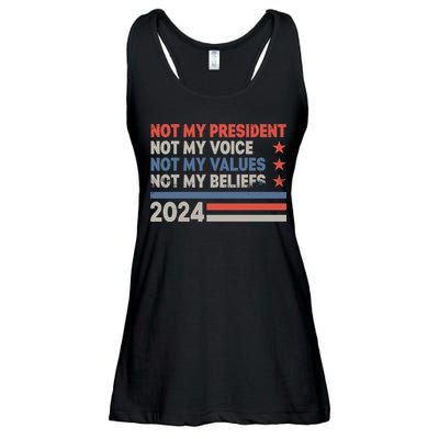 Not My President Not My Voice Not My Value Not My Beliefs Ladies Essential Flowy Tank