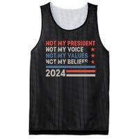 Not My President Not My Voice Not My Value Not My Beliefs Mesh Reversible Basketball Jersey Tank